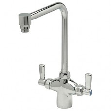 Laboratory Faucet Rigid/Swing Spout  Polished Chrome  1 Hole  Lever Handle - B06XC5ZG35